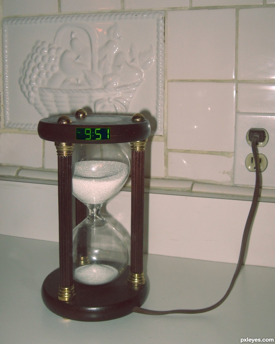 Electric hourglass