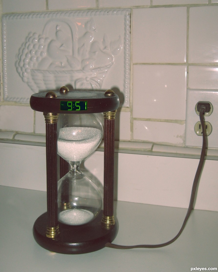 Creation of Electric hourglass: Final Result