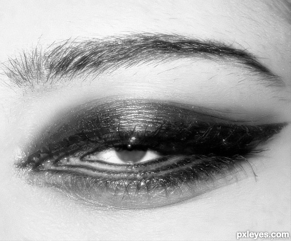Creation of eye getting small: Step 2