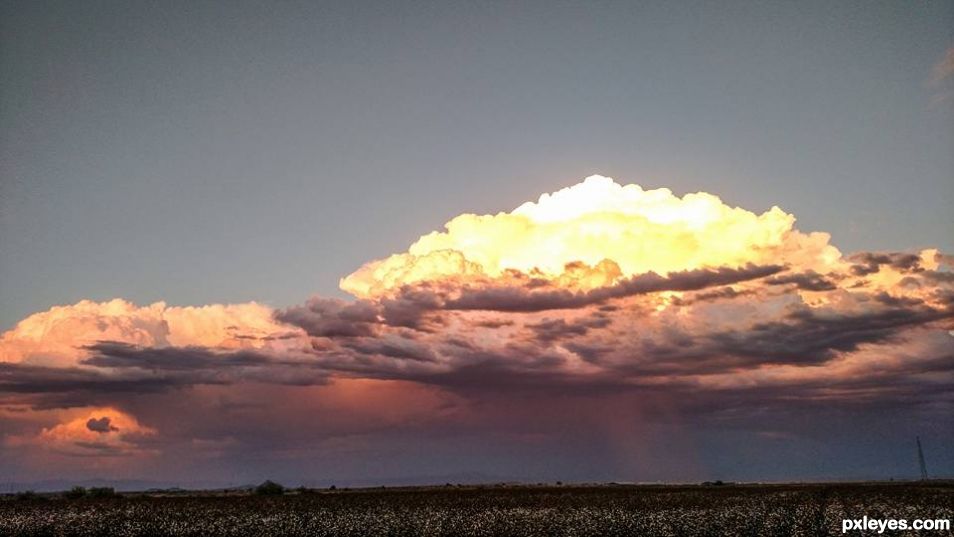 Fire filled clouds