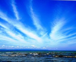 Bursting Clouds Over the Lake