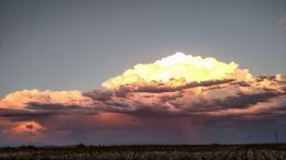 Fire filled clouds