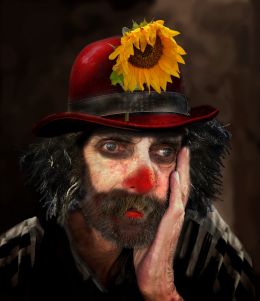 Portrait Of An Old Clown