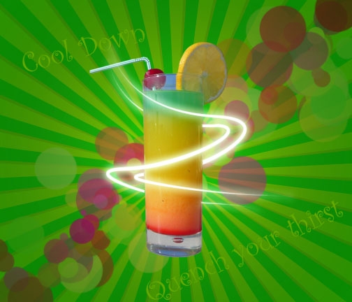 Creation of quench your thirst: Step 6