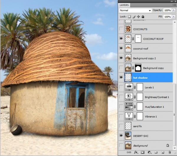 Creation of Living on giant coconuts...: Step 7