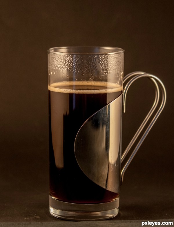 Coffee in a glass