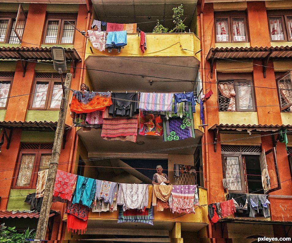 Laundry Day in the City