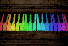 Rainbow piano