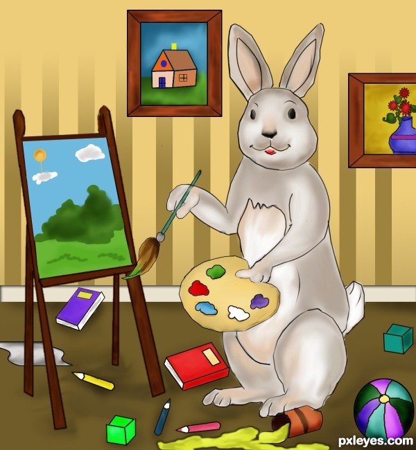 Creation of Messy Rabbit Painter: Final Result