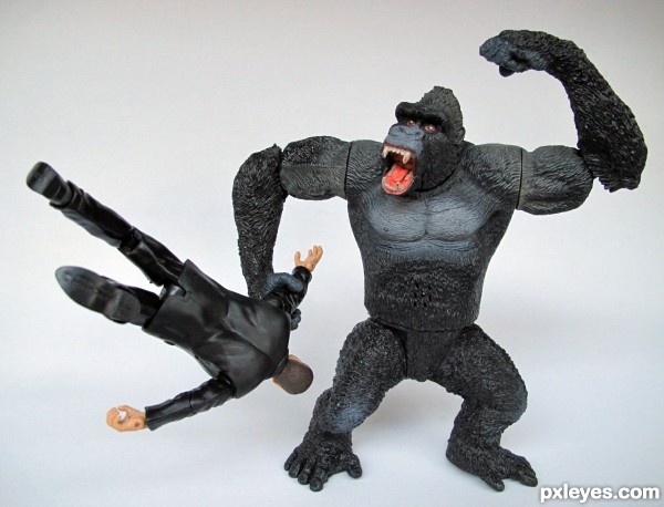 Angry gorilla