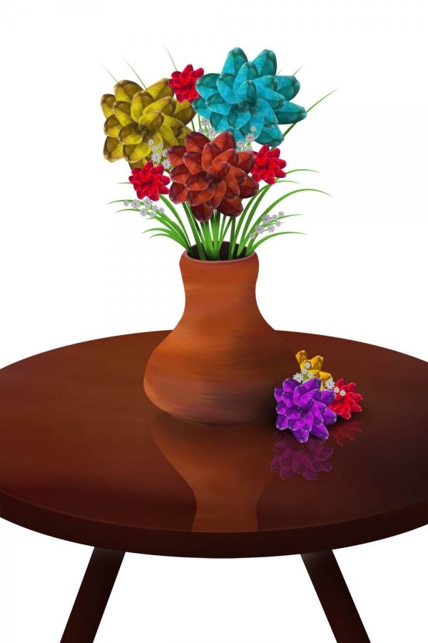 Creation of Flowers: Step 9