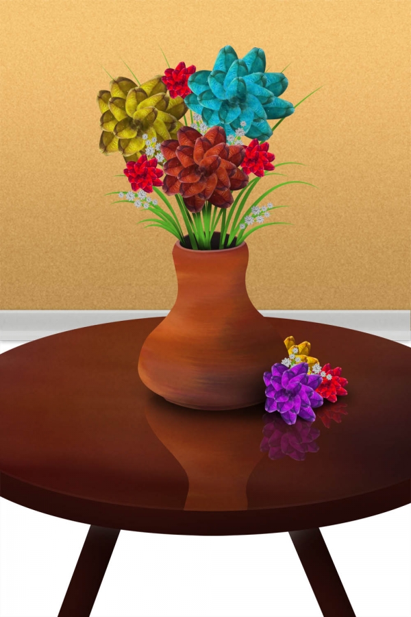 Creation of Flowers: Step 11