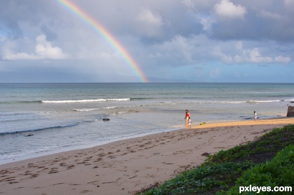 Rainbow + Sand