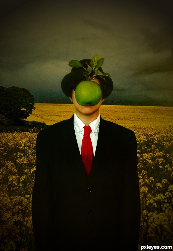 in the spirit of Magritte