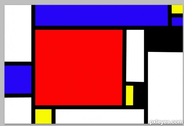 Creation of Pieter Cornelis Piet Mondriaan: Step 2