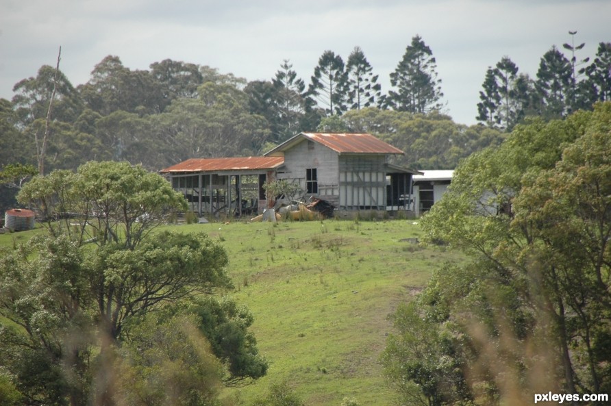 old farm shed