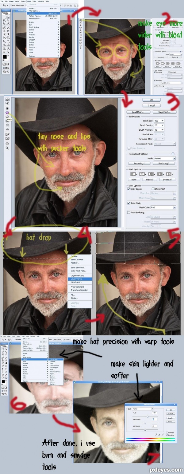 Creation of 3D Cowboy: Step 1