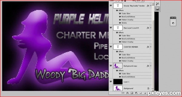 Creation of Purple Hard Hat: Step 3