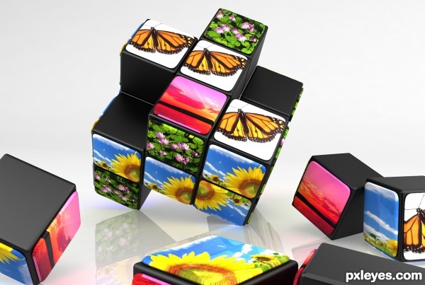 broken rubik