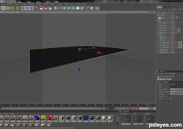 Creation of Card Tower: Step 1