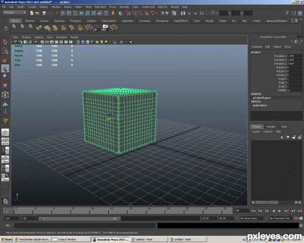 Creation of rubik: Step 1