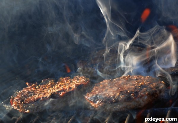 burning the burgers
