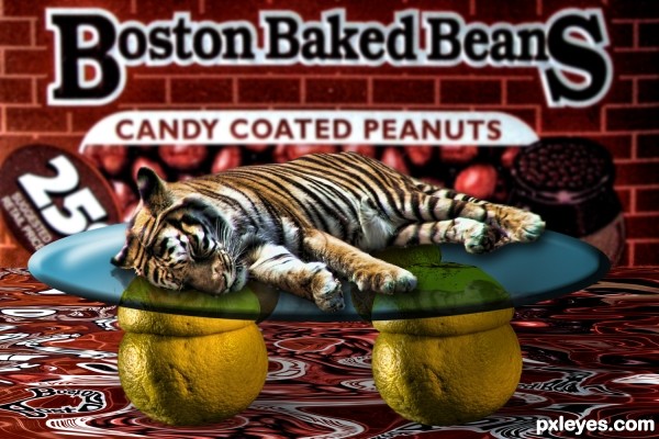 Creation of Lemon Tiger Boston Baked Beans: Final Result