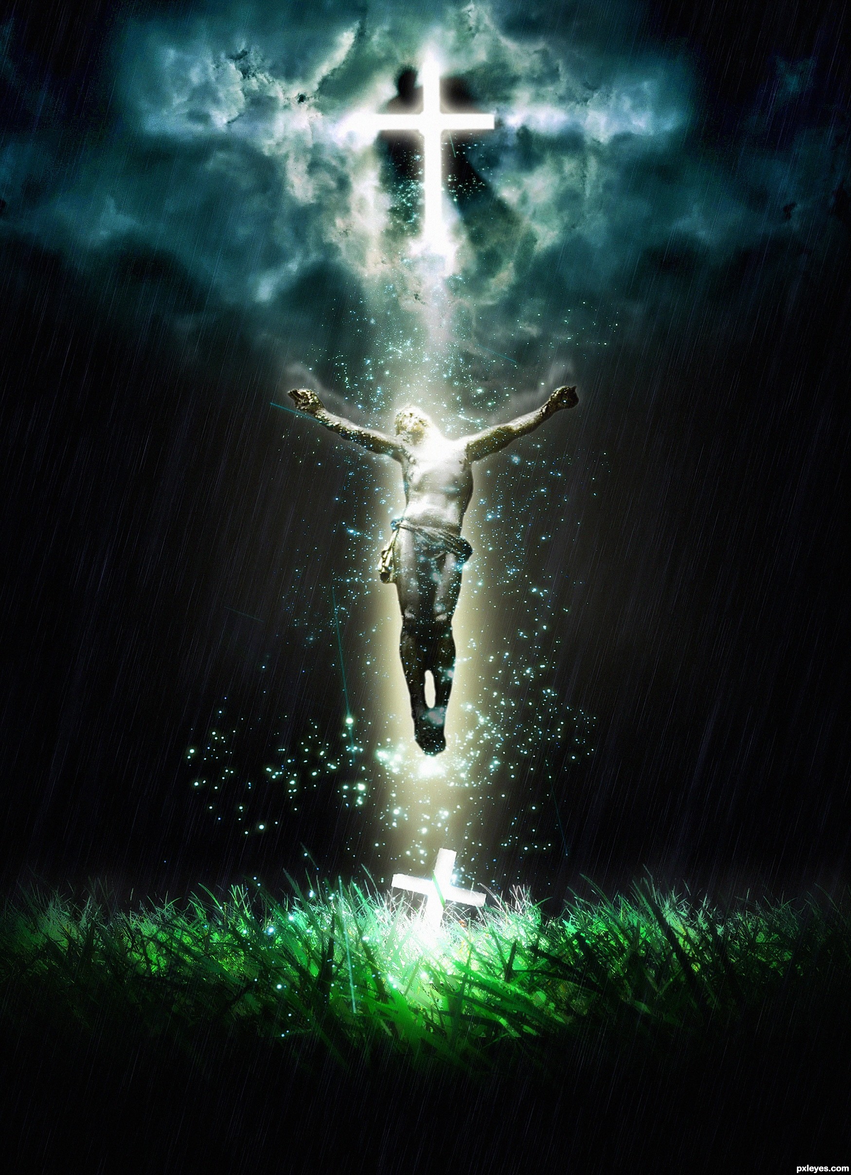 The RESURRECTION picture for: crosses photoshop contest - Pxleyes.com