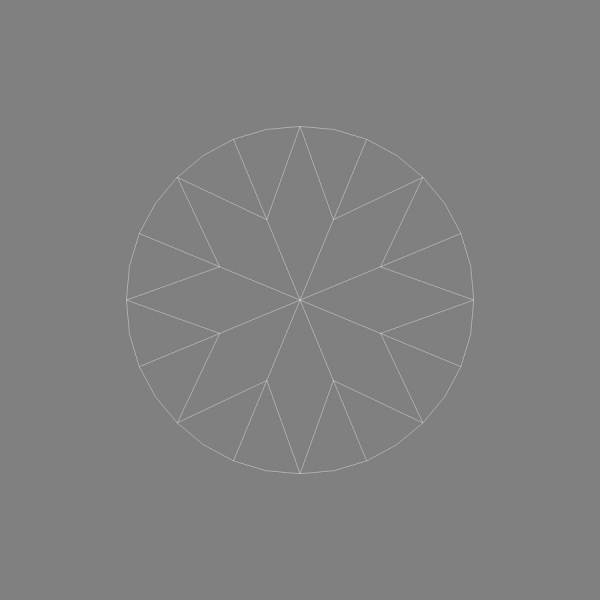 Creation of Diamond - Brilliant round cut: Step 15