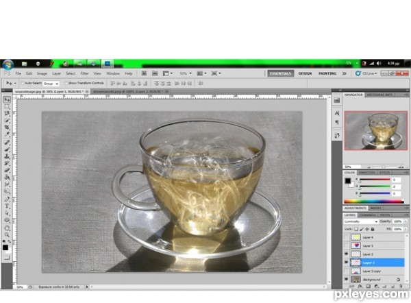 Creation of storm in my teacup: Step 4