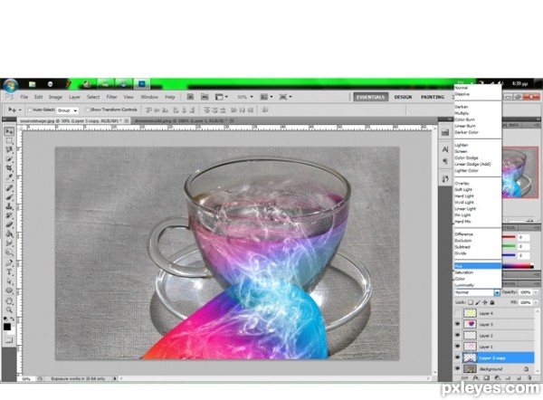 Creation of storm in my teacup: Step 6