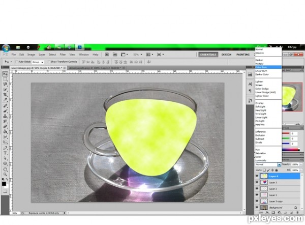 Creation of storm in my teacup: Step 7