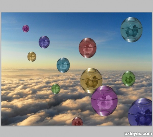 Creation of Flying Marbles: Step 9