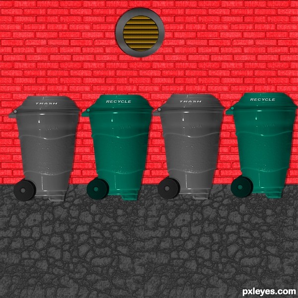 Creation of Trash and Recycle: Final Result