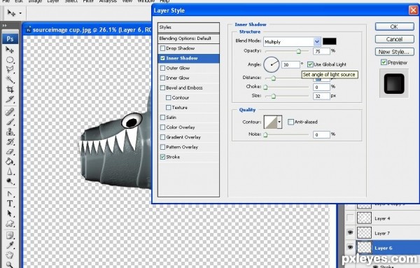 Creation of craft fish: Step 2
