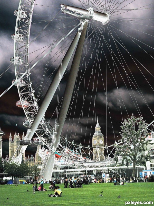 Creation of london eye: Final Result