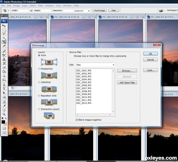 Creation of Psychedelic Sunset: Step 3