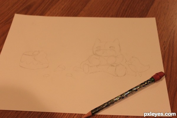 Creation of Batman & Robin: Step 1