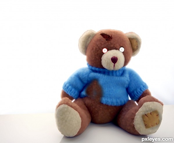 Creation of Zombeddy Bear: Step 2