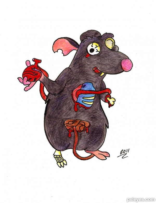 Creation of Ratatouille as a zombie!: Final Result