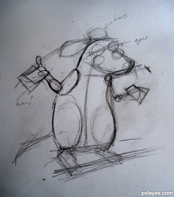 Creation of Ratatouille as a zombie!: Step 2
