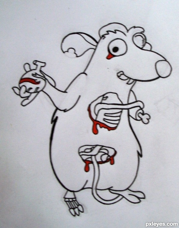 Creation of Ratatouille as a zombie!: Step 6