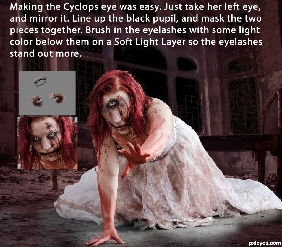 Creation of Cyclops Girl: Step 11