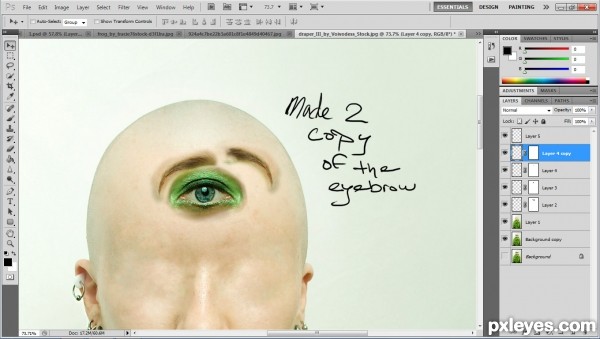 Creation of Portrait of a Cyclop: Step 5