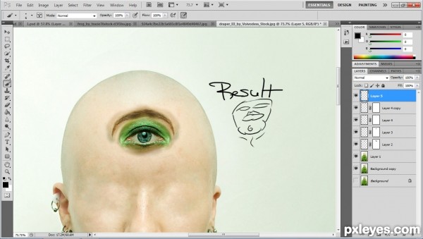 Creation of Portrait of a Cyclop: Step 6
