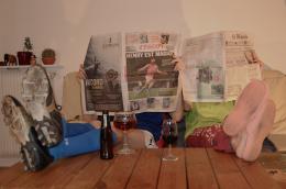 Each one with its newspaper