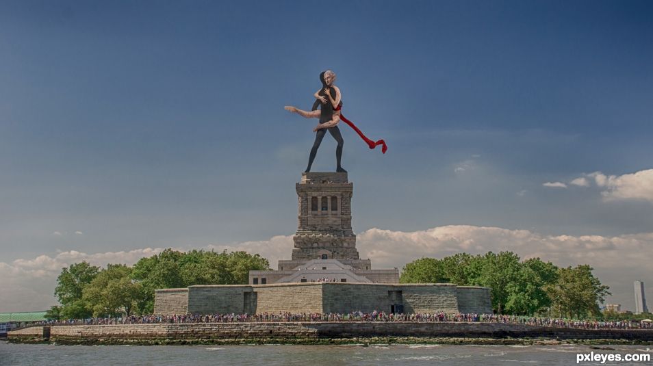 Dancers statue