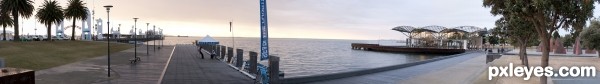 Creation of Waterfront Day to Night: Step 1