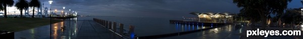 Creation of Waterfront Day to Night: Step 2