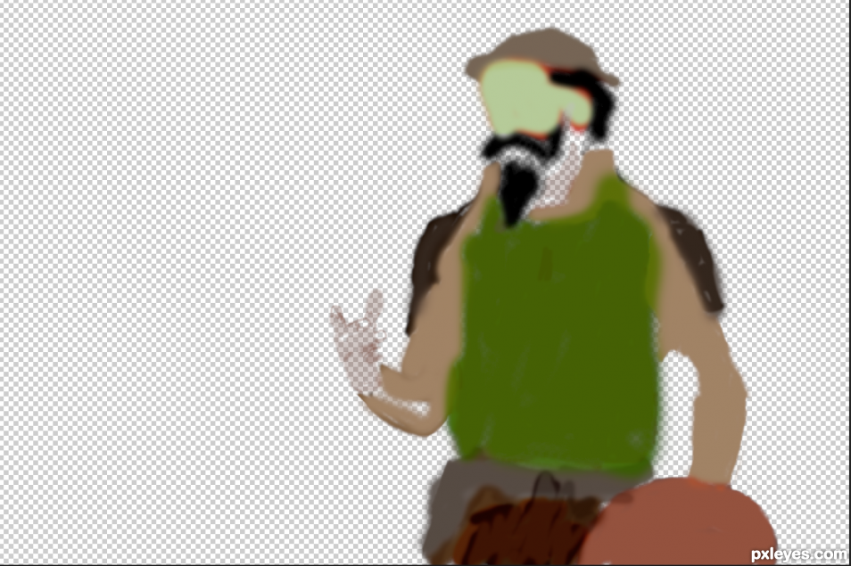 Creation of The giants of the Mancha: Step 6
